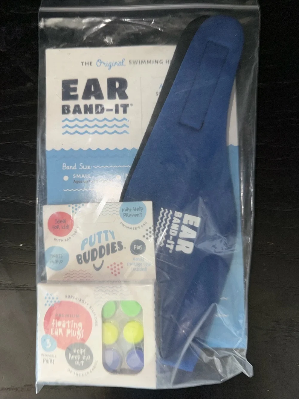 EAR BAND-IT Kids Swimming Headband in Blue -